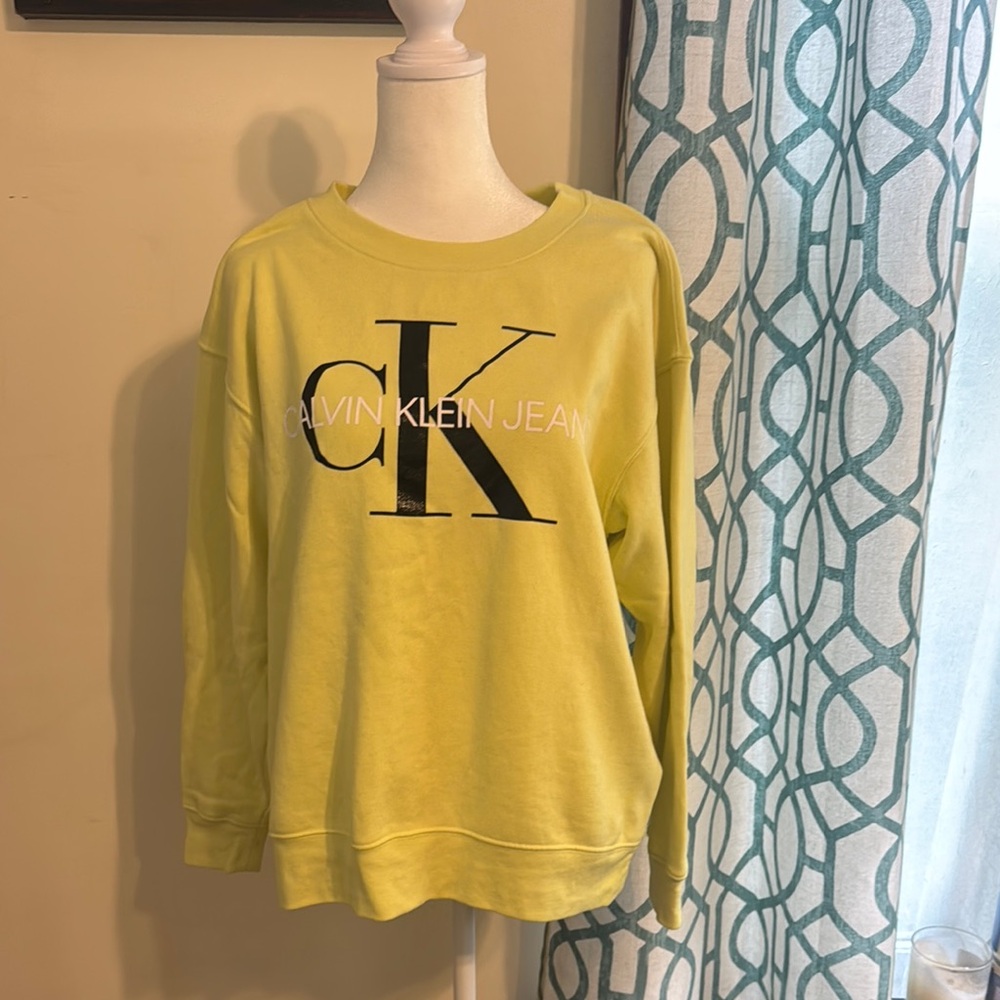 Calvin Klein Jeans Yellow Sweatshirt